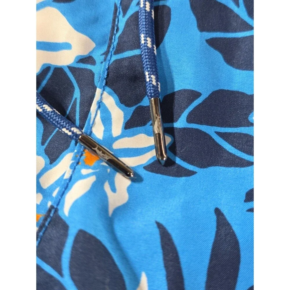Tommy Bahama Relax Mens XXL Swim Trunks Blue Floral Board Shorts Cargo Pocket EC
